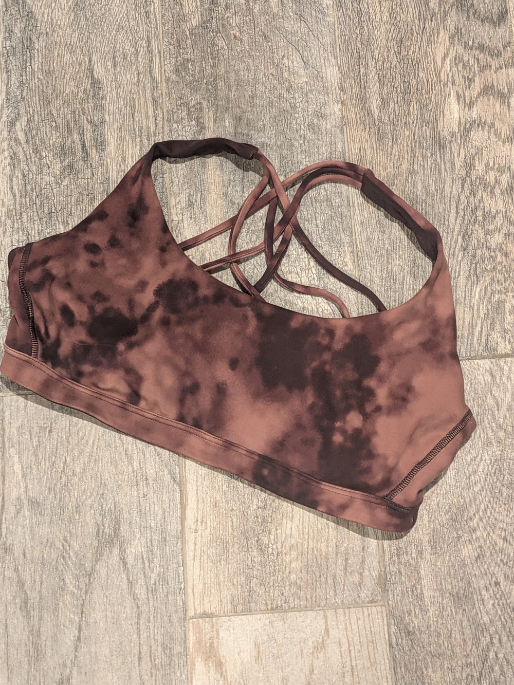 Victoria's Secret Strappy Tie-Dye Sports Bra - No Size Label • 13.5" Width